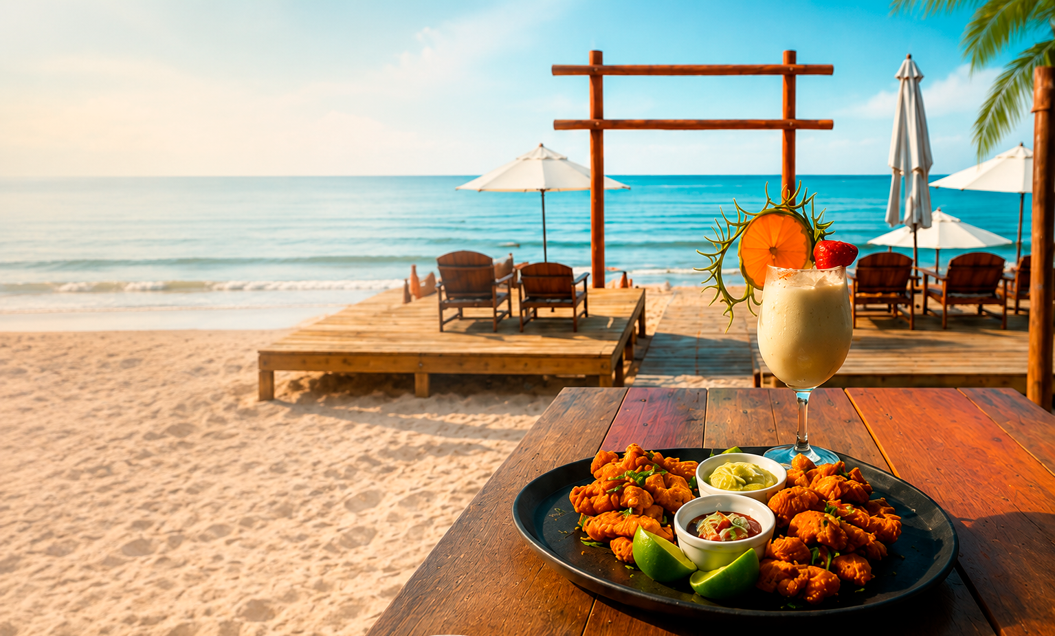 Fox Beach — petiscos e drink pé na areia em Coroa Vermelha
